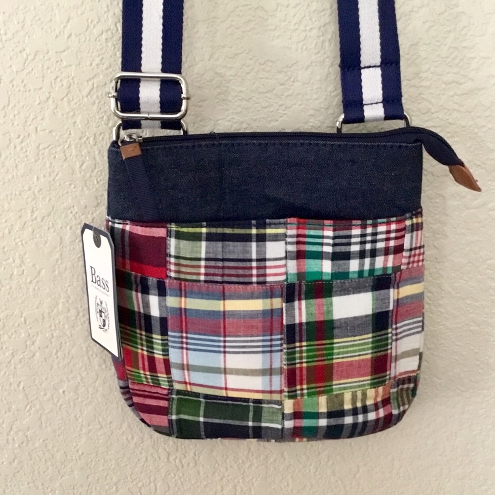 NWT Heritage Collection by Bass Plaid Crossbody